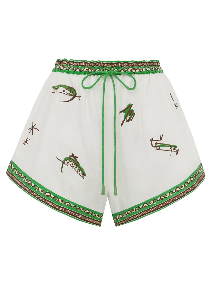 Wanda Embroidered Short - Alémais