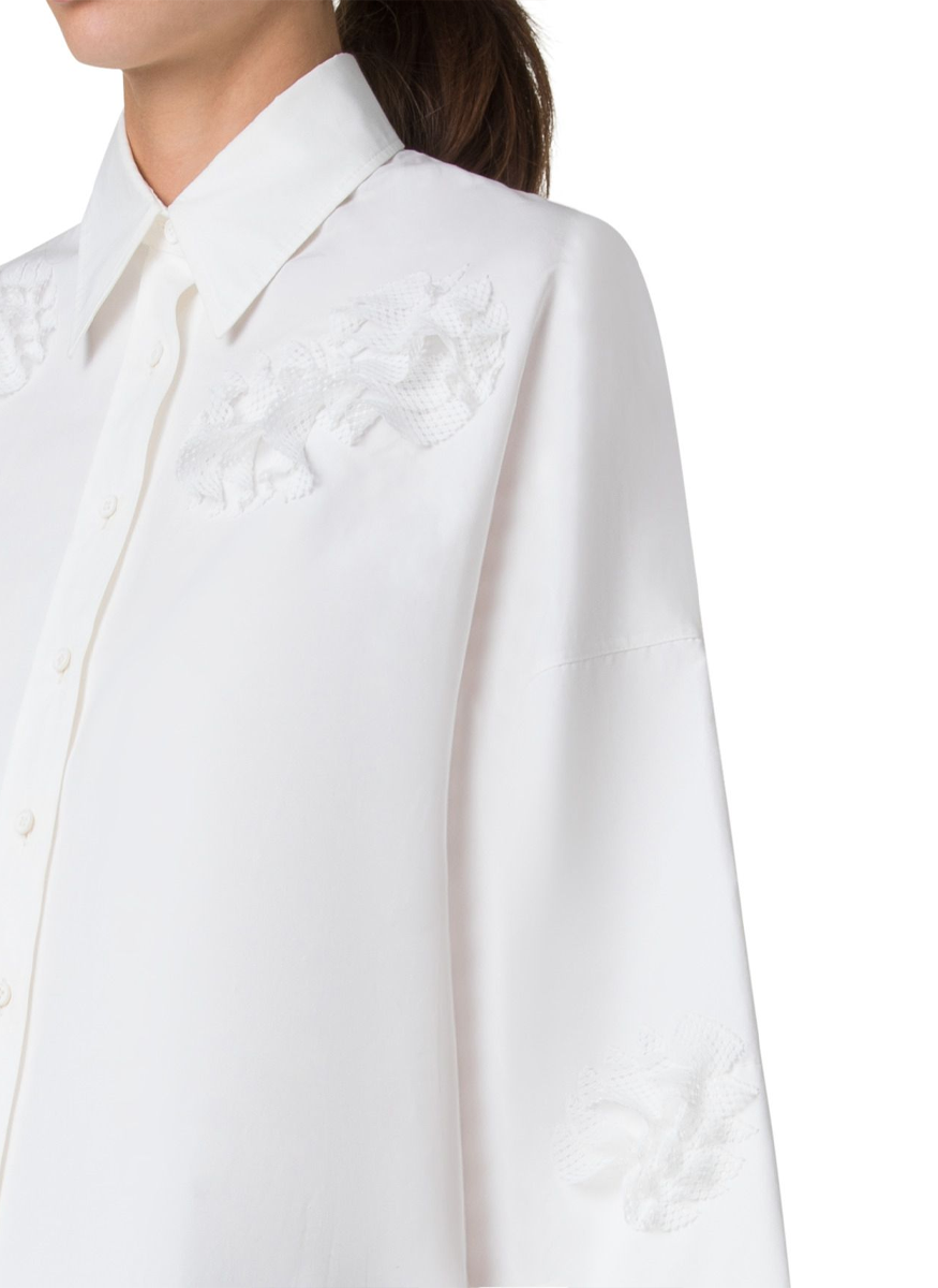 Kimono Sleeve Cotton Blouse - Akris Punto