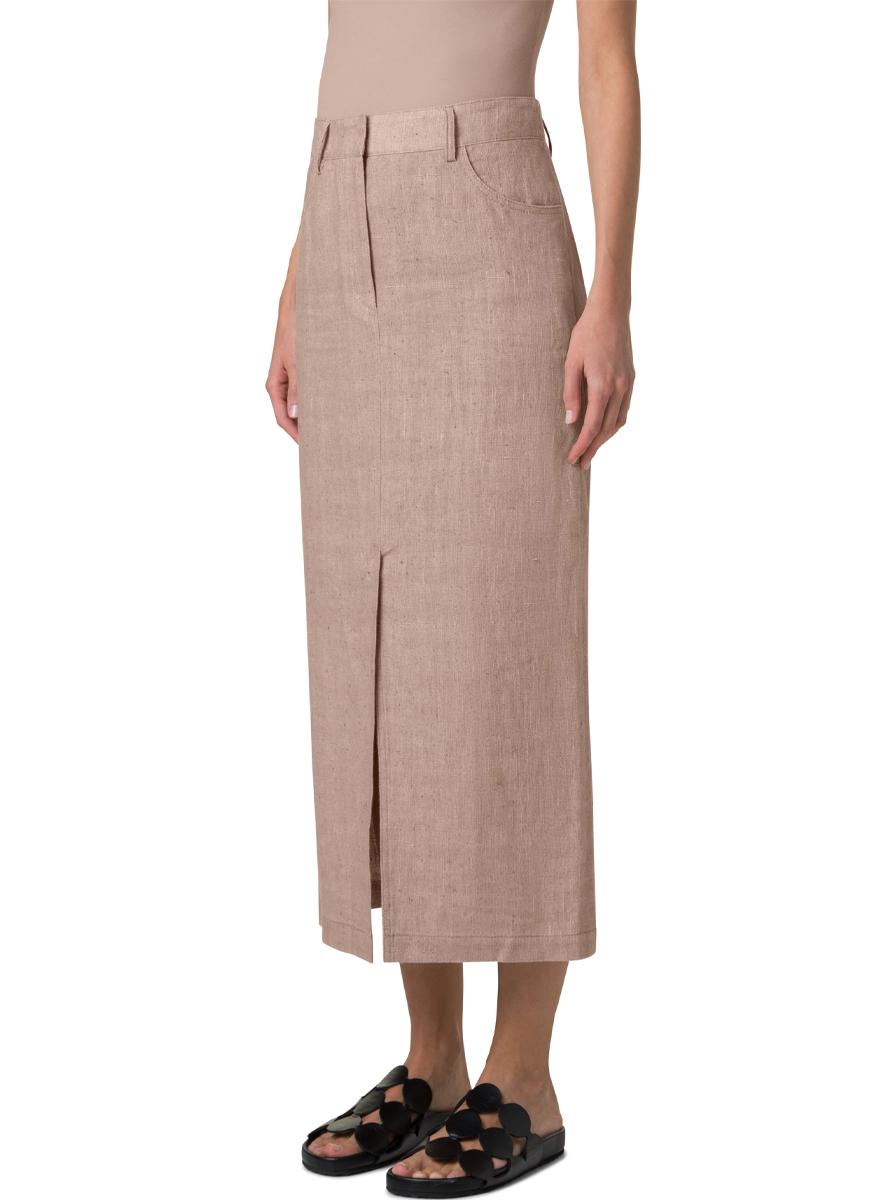 Linen Maxi Skirt - Akris Punto