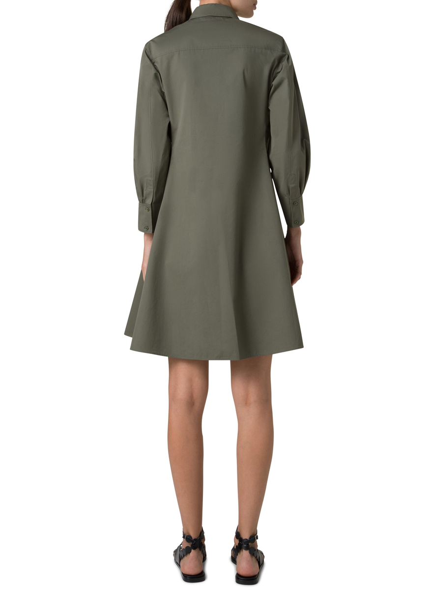 Flared Skirt Poplin Dress - Akris Punto