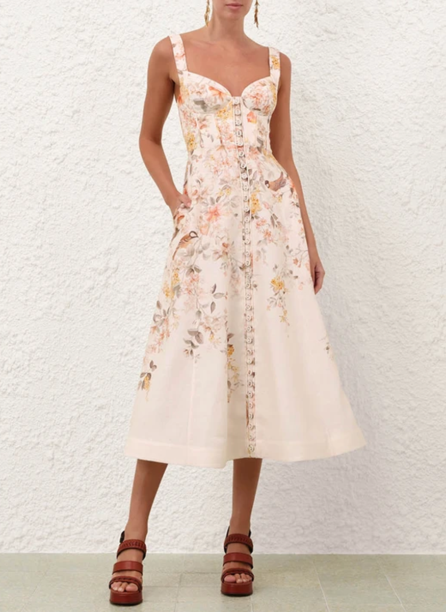 Luna Buttoned Picnic Dress