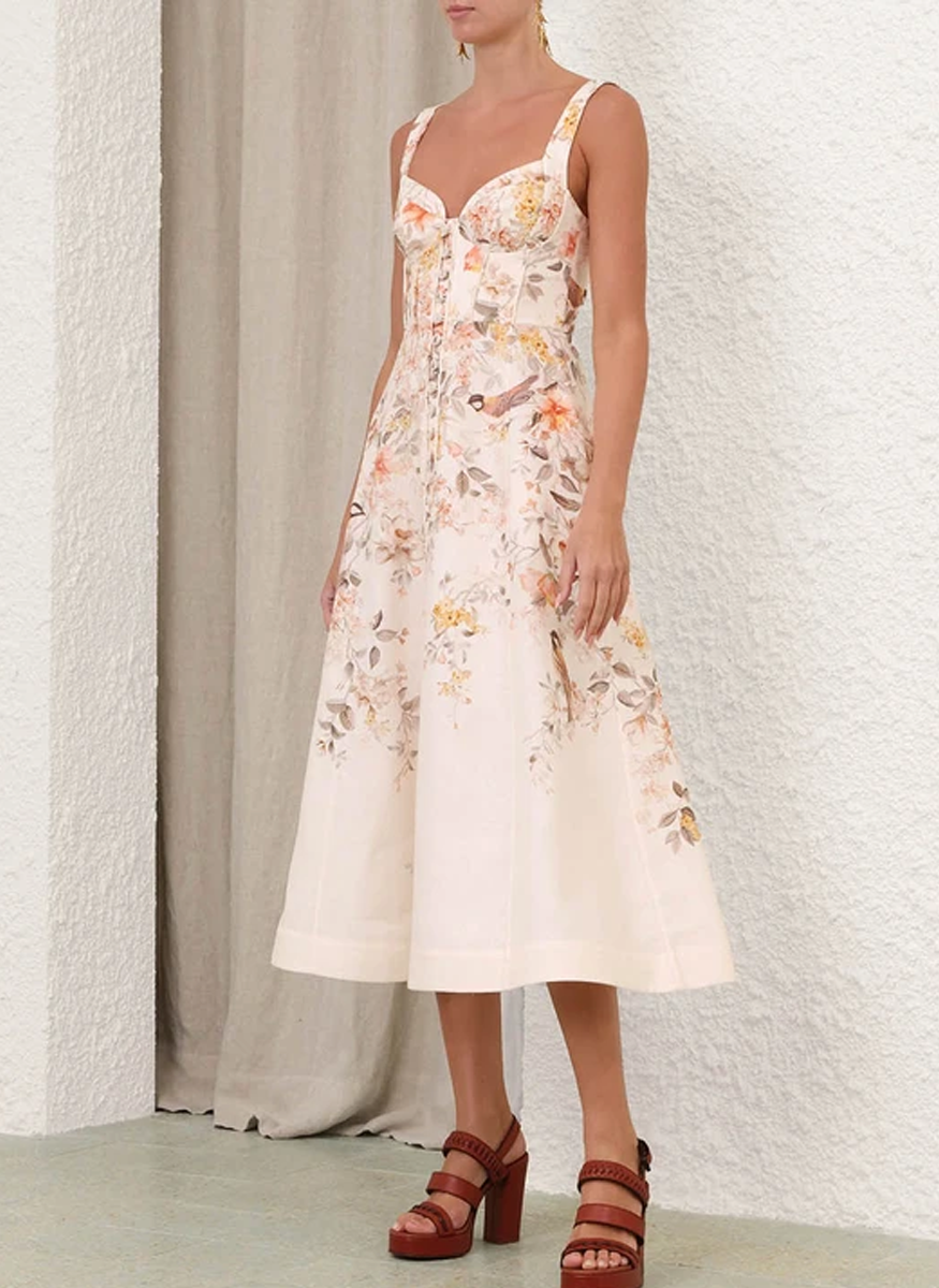 Luna Buttoned Picnic Dress - Zimmermann