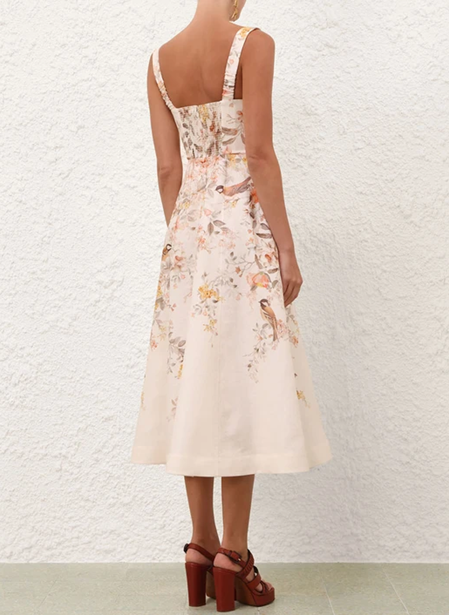 Luna Buttoned Picnic Dress - Zimmermann