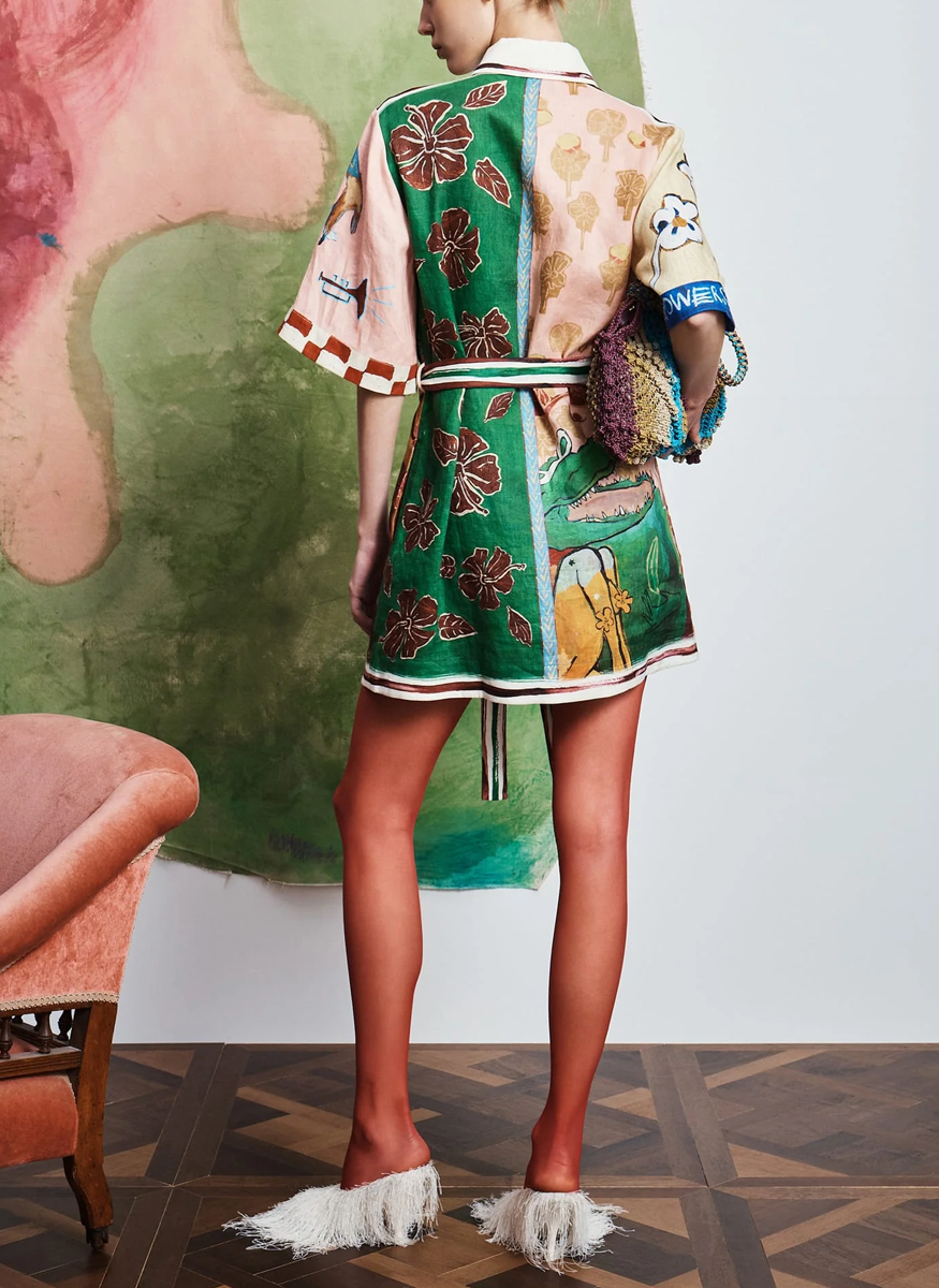 Tangible Love Mini Shirt Dress - Alémais