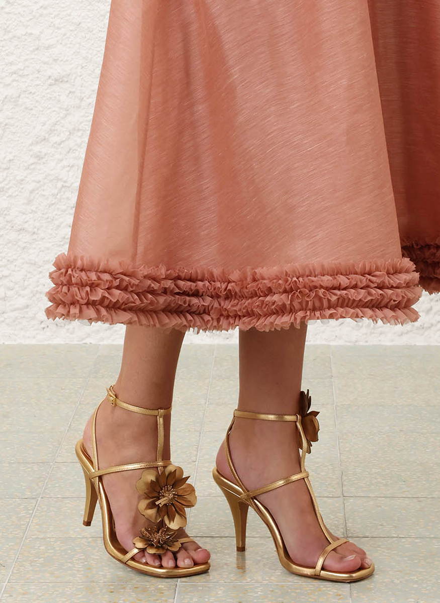 Belera Sandal 85 in Gold - Zimmermann