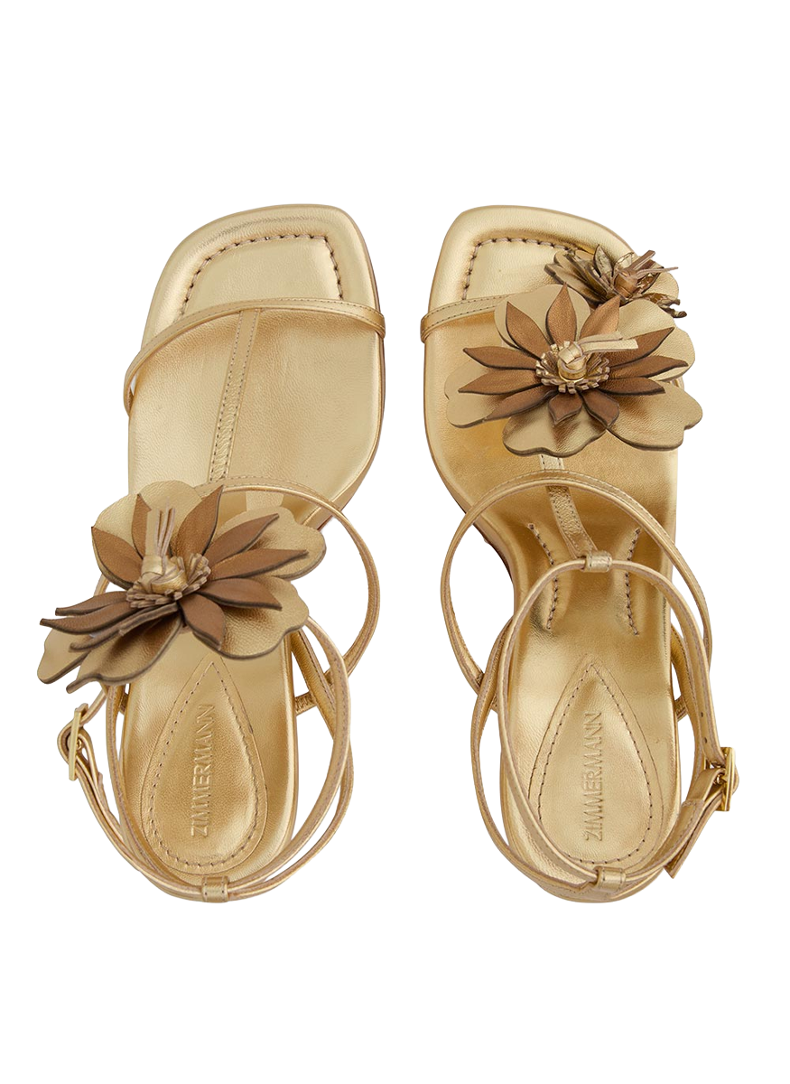 Belera Sandal 85 in Gold - Zimmermann