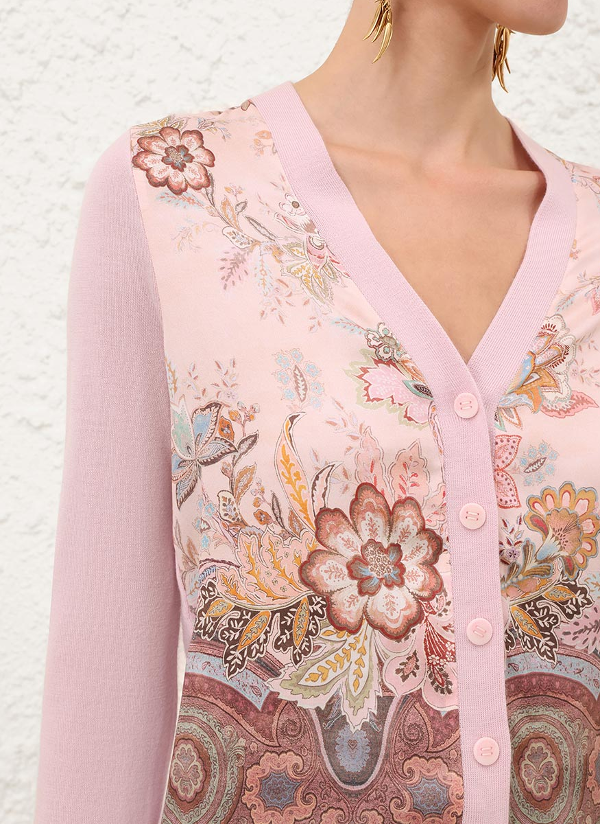 Luna Printed Silk Cardigan - Zimmermann