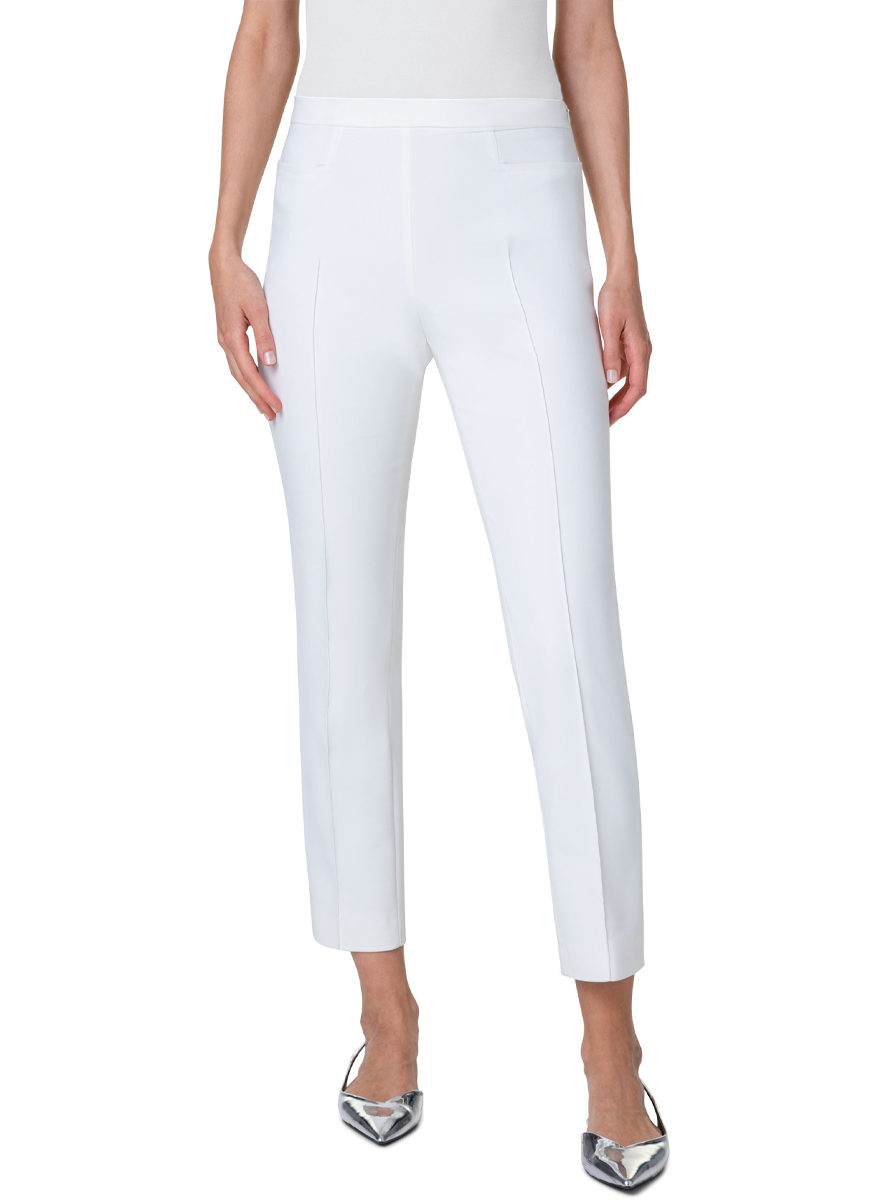 Franca Techno Pant in Cream Cotton - Akris Punto