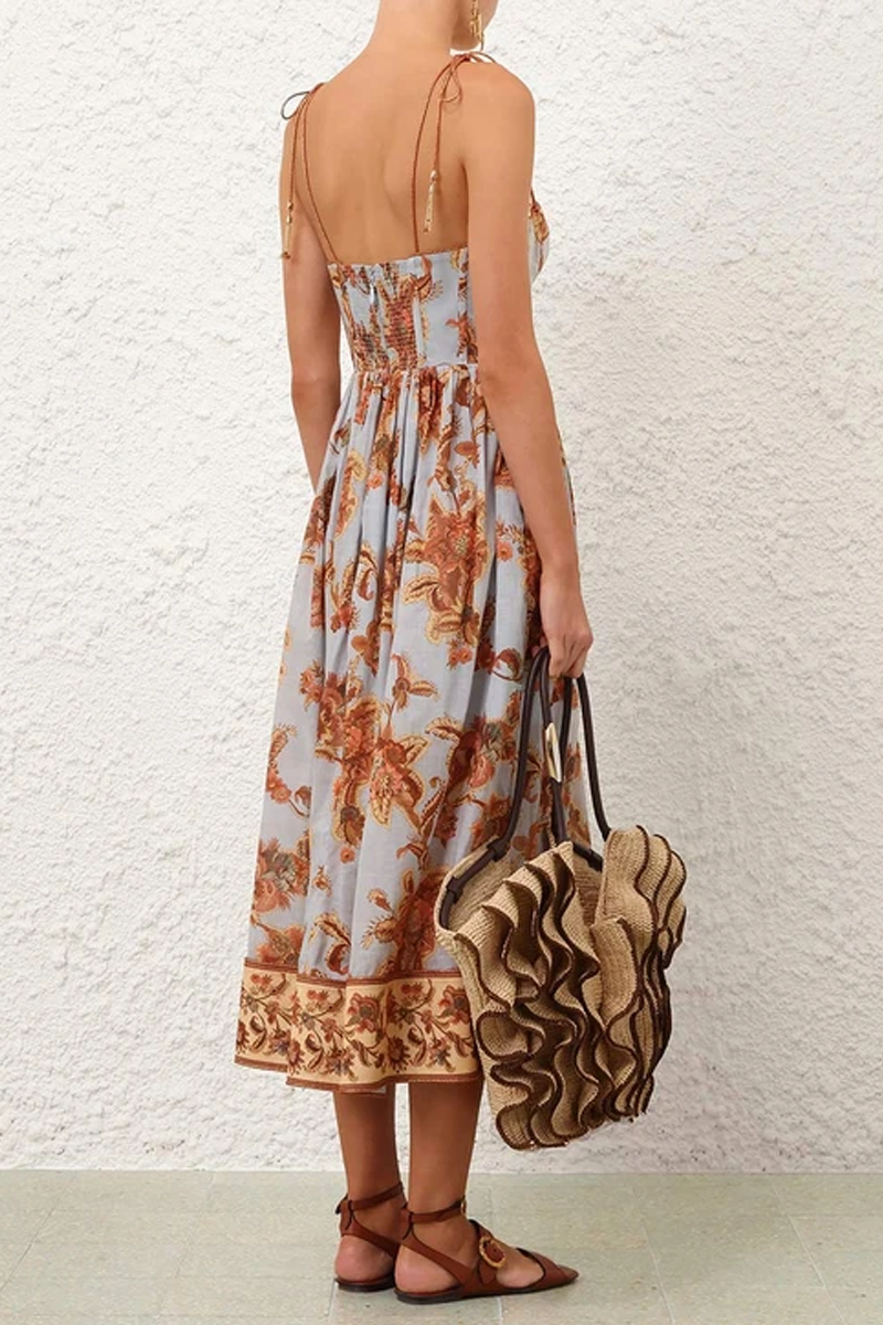 Aster Corset Midi Dress - Zimmermann