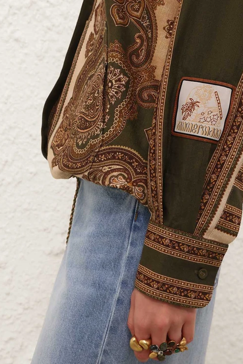 Mahon Hooded Shirt - Zimmermann