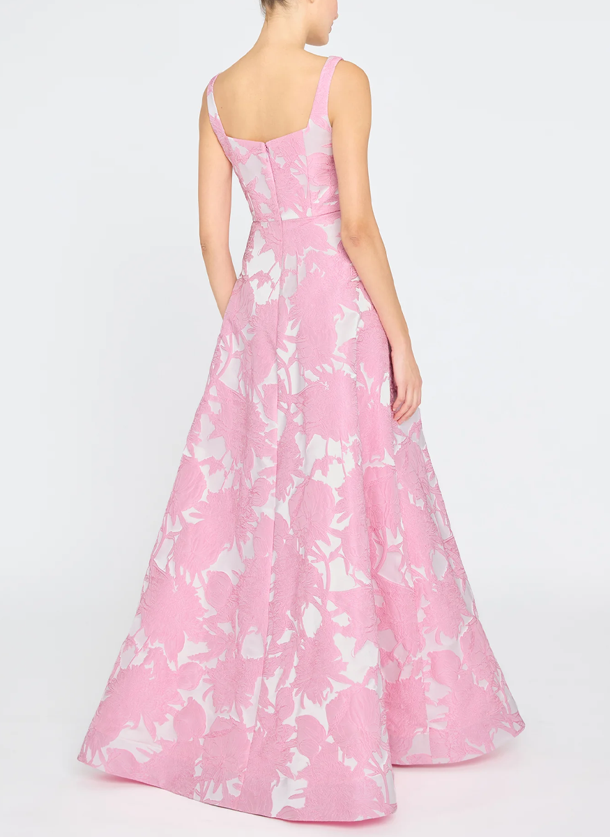 Soleil Basque Waist Gown - THEIA
