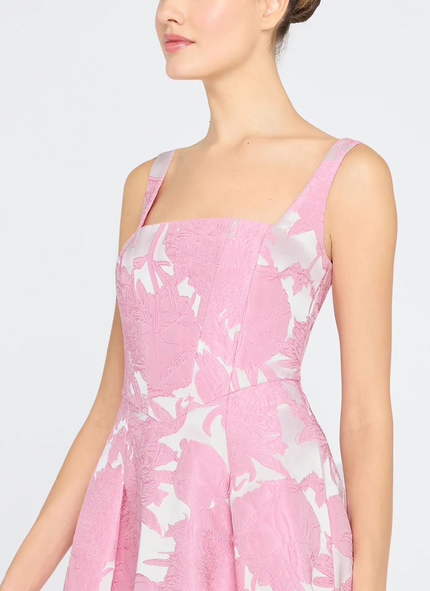 Soleil Basque Waist Gown - THEIA