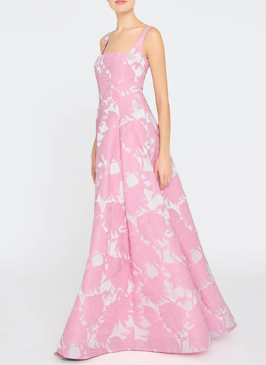 Soleil Basque Waist Gown - THEIA