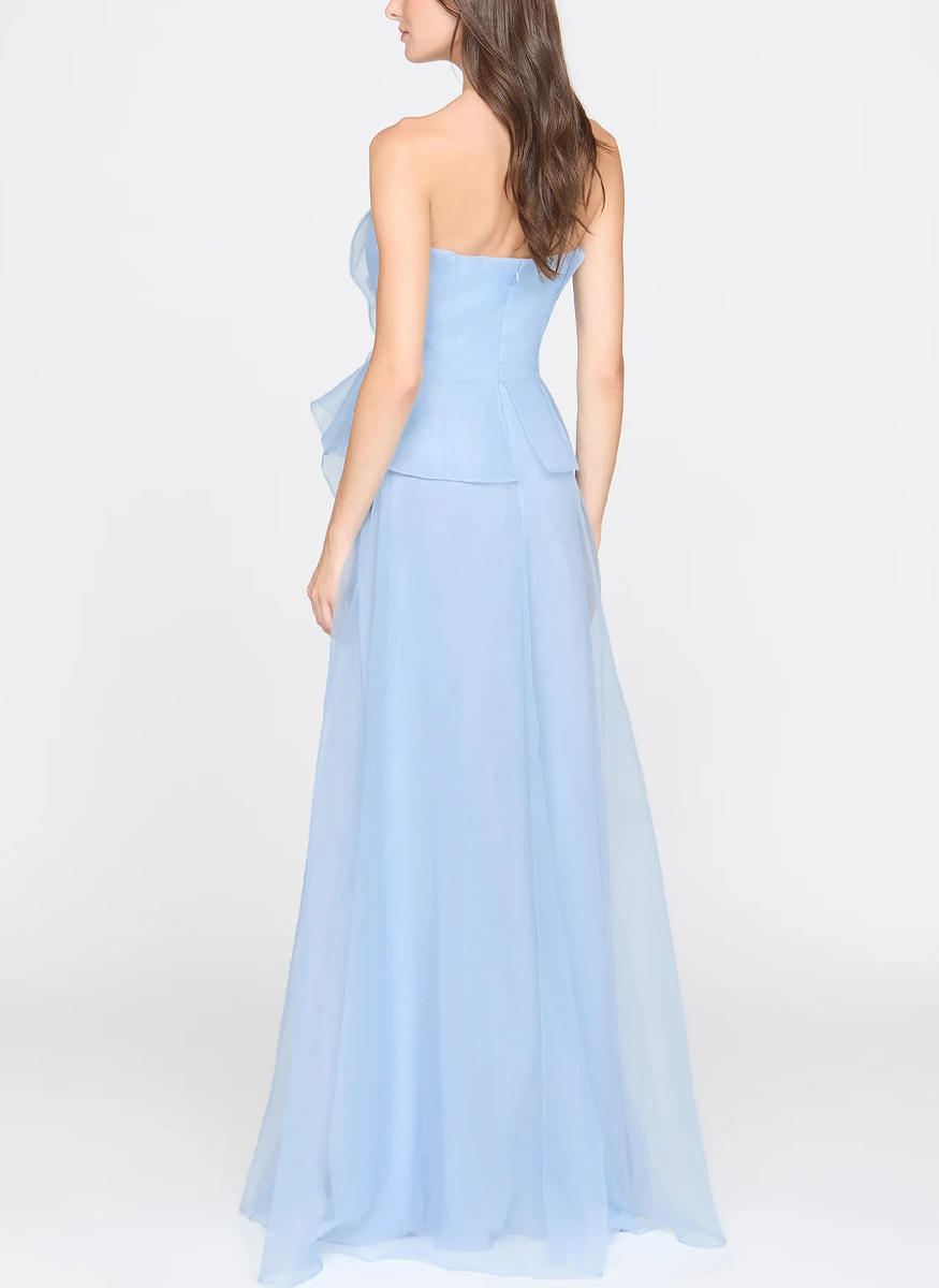 Gilda Draped Rose Gown - THEIA