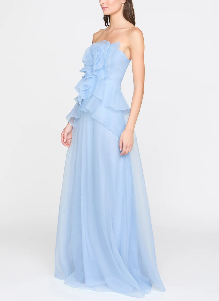 Gilda Draped Rose Gown - THEIA