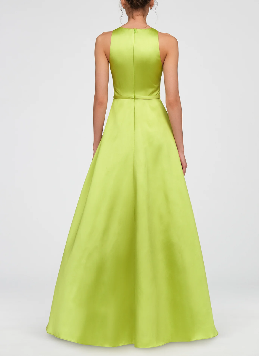 Minta Mikado Halter Gown - THEIA