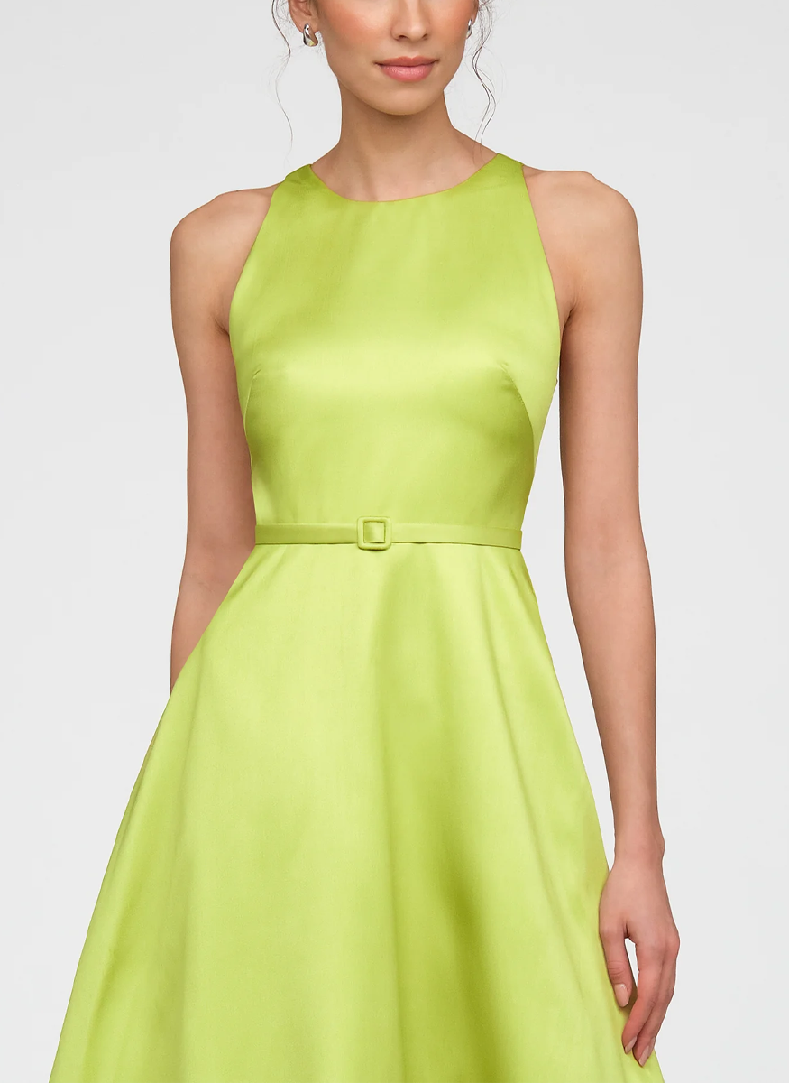 Minta Mikado Halter Gown - THEIA