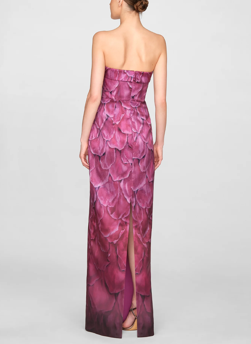 Cleo Strapless Column Gown - THEIA