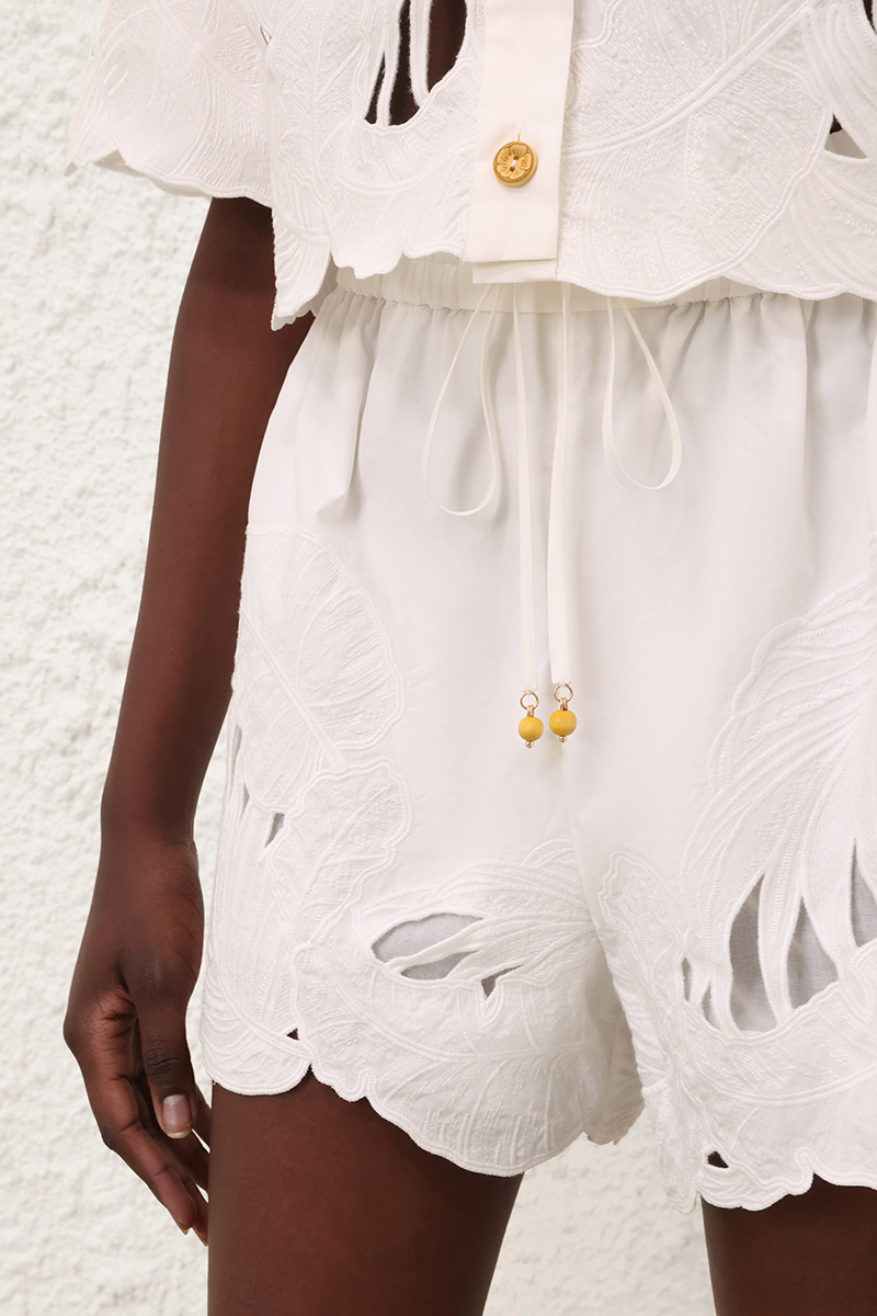 Mahon Embroidered Short - Zimmermann