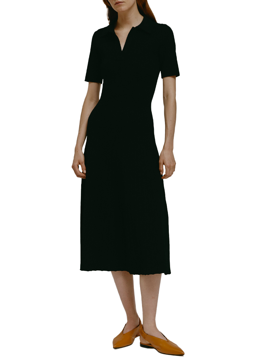 Penchau Short Sleeve Knit Midi Dress