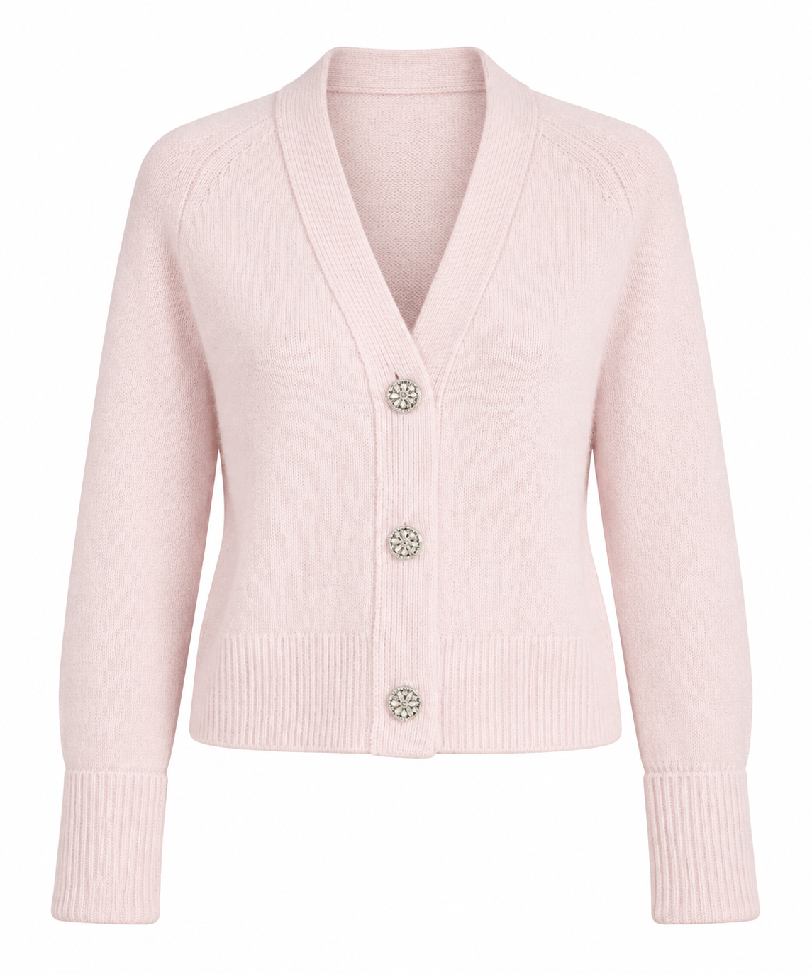 Jessica V-Neck Wool Cardigan