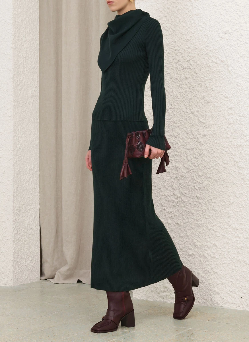 Valiant Merino Scarf Top - Zimmermann
