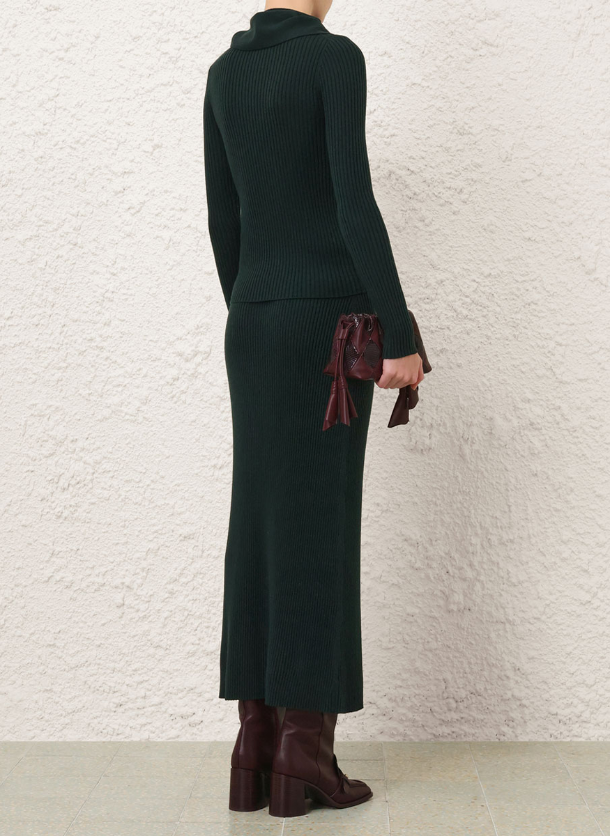 Valiant Merino Straight Skirt - Zimmermann