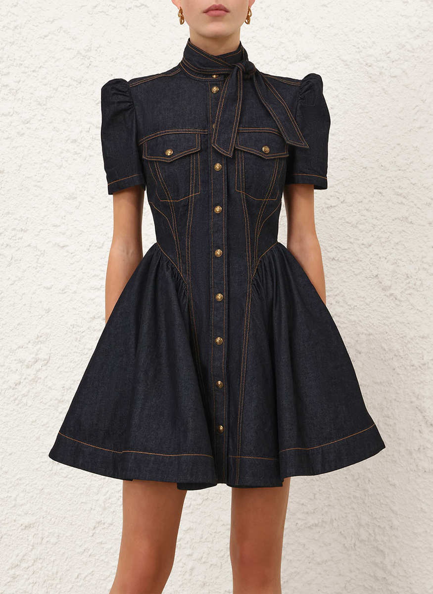 Denim Corset Mini Dress - Zimmermann