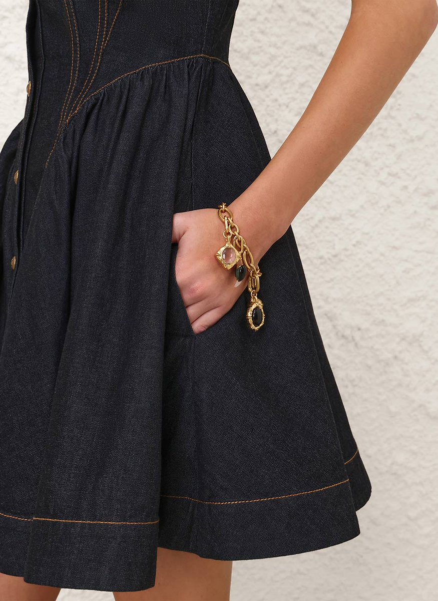 Denim Corset Mini Dress - Zimmermann