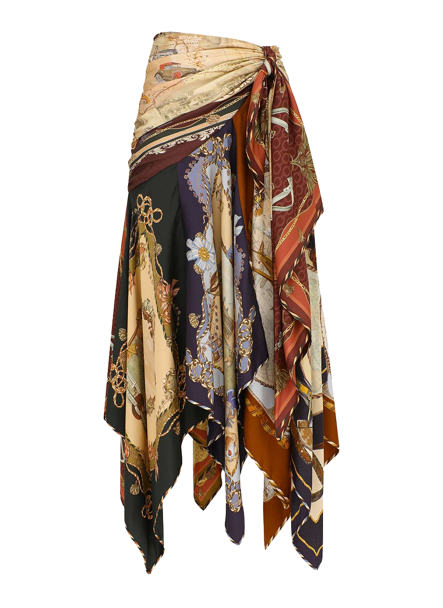 Valiant Draped Scarf Skirt - Zimmermann