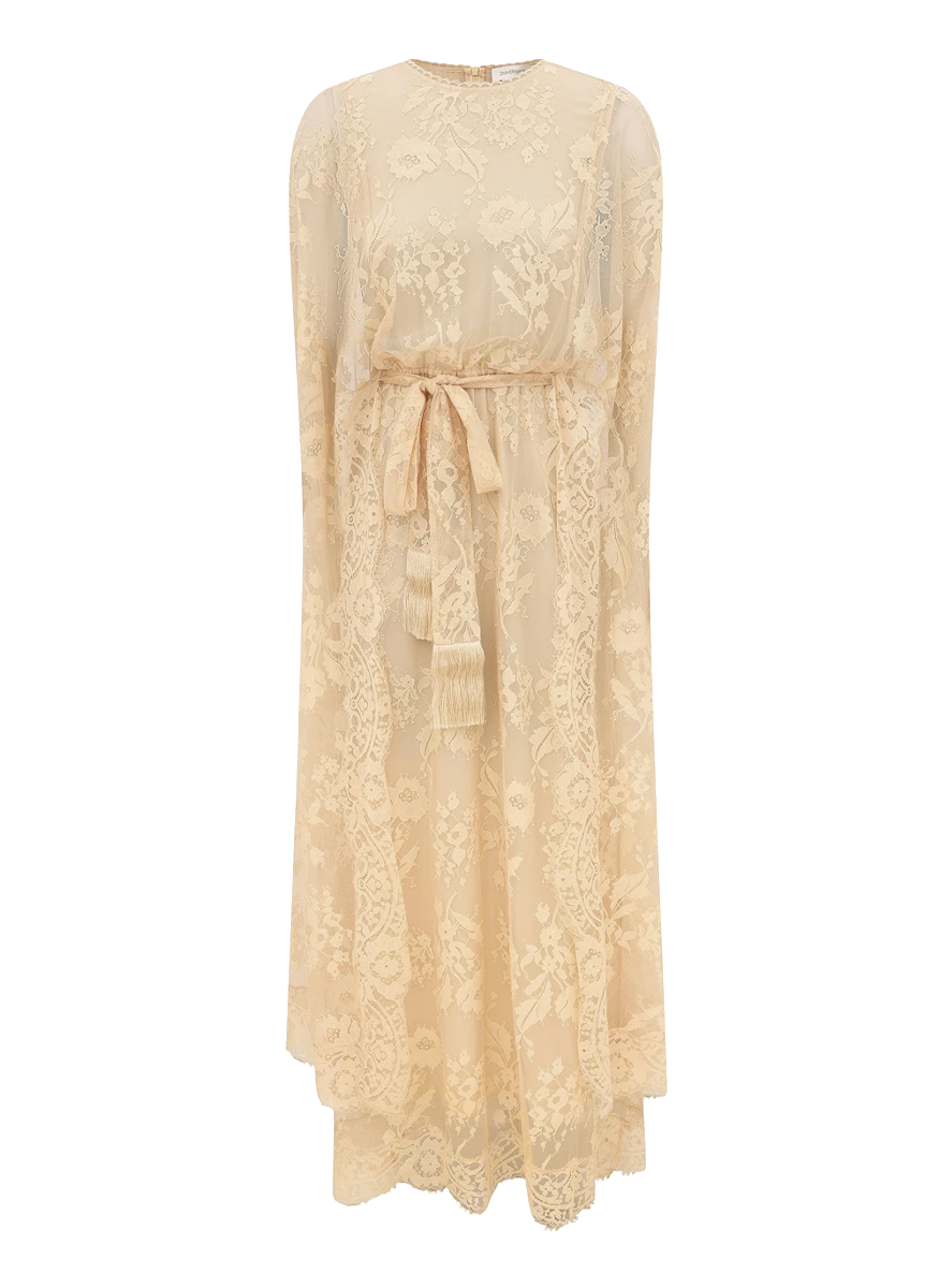Valiant Lace Caped Maxi Dress - Zimmermann
