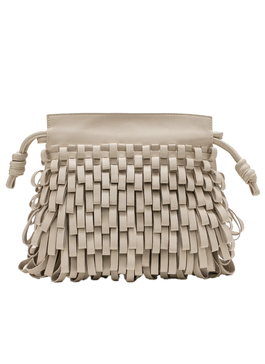 Quinn Fringe Loop Clutch