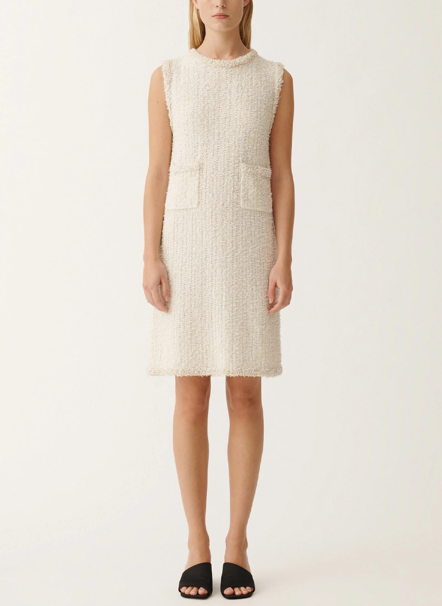 Tweed Sleeveless Knit Dress - Fabiana Filippi