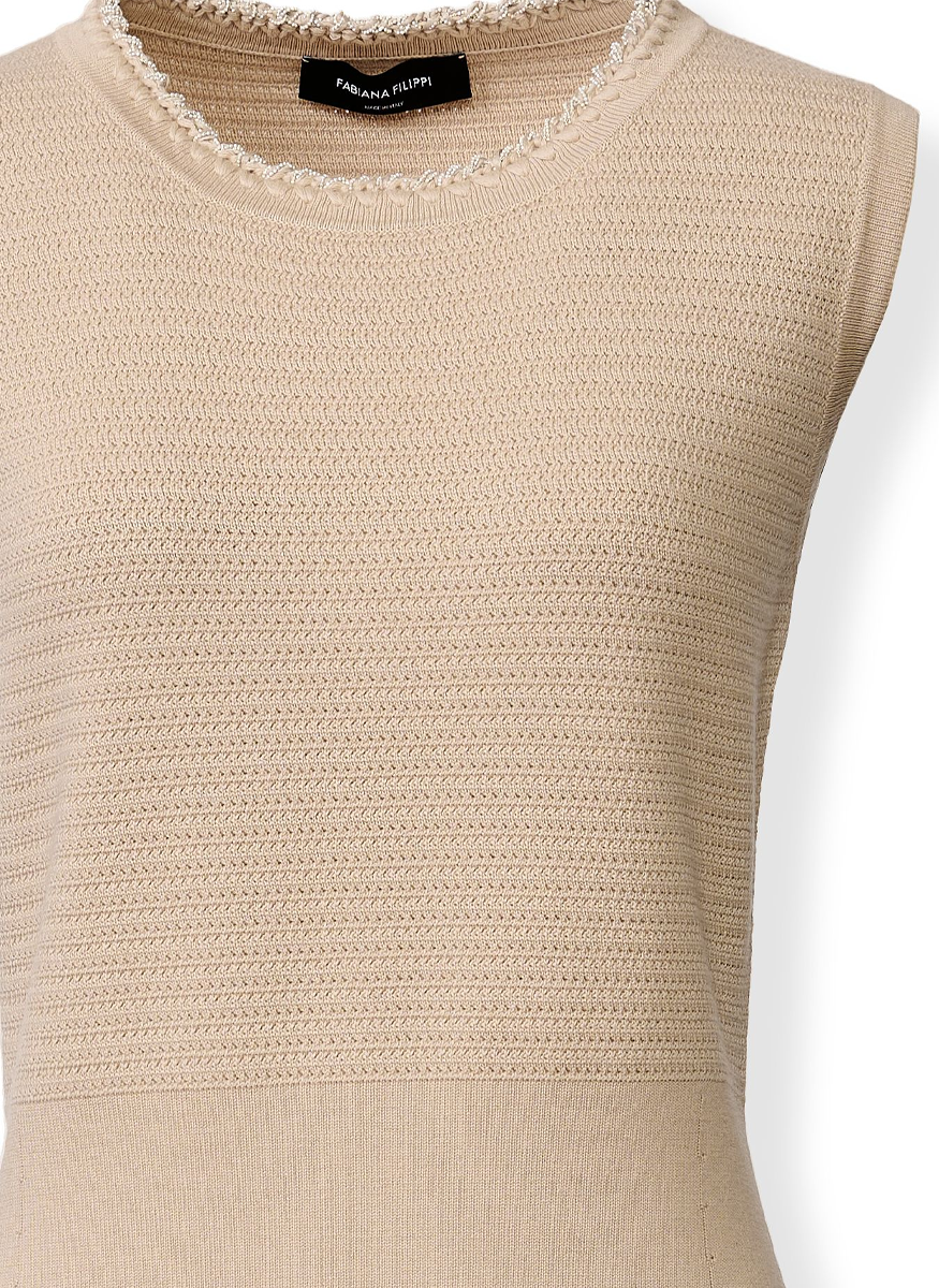 Cotton Wool Sleeveless Dress