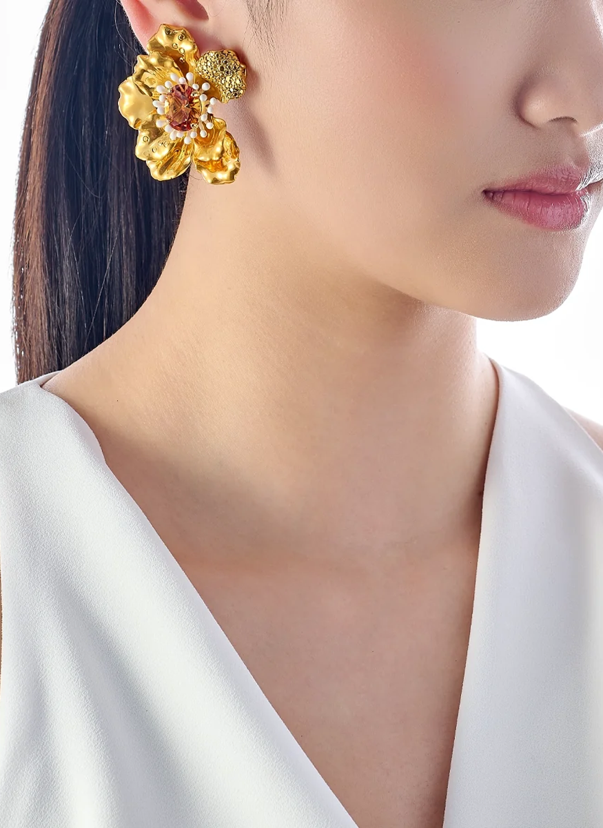 Roi De Soliel Earrings - Anabela Chan