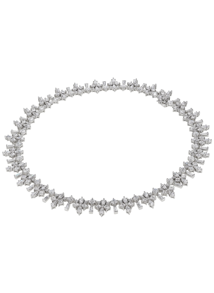 Diamond Fleur-De-Lys Necklace - Anabela Chan