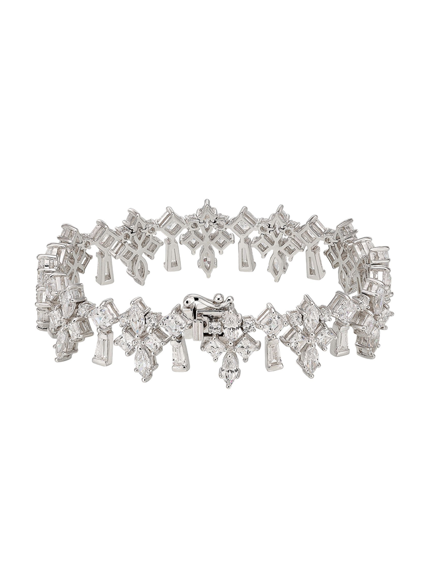 Diamond Fleur-De-Lys Bracelet