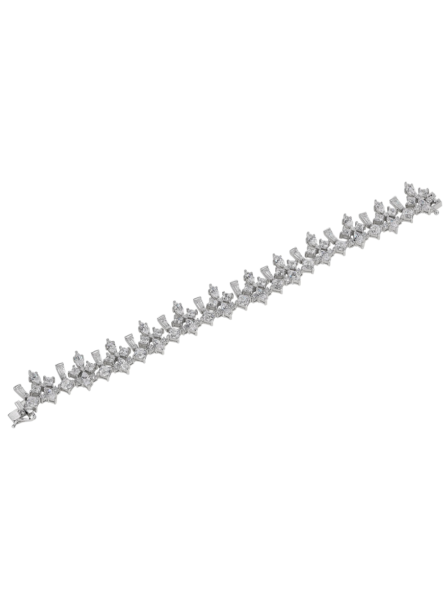 Diamond Fleur-De-Lys Bracelet