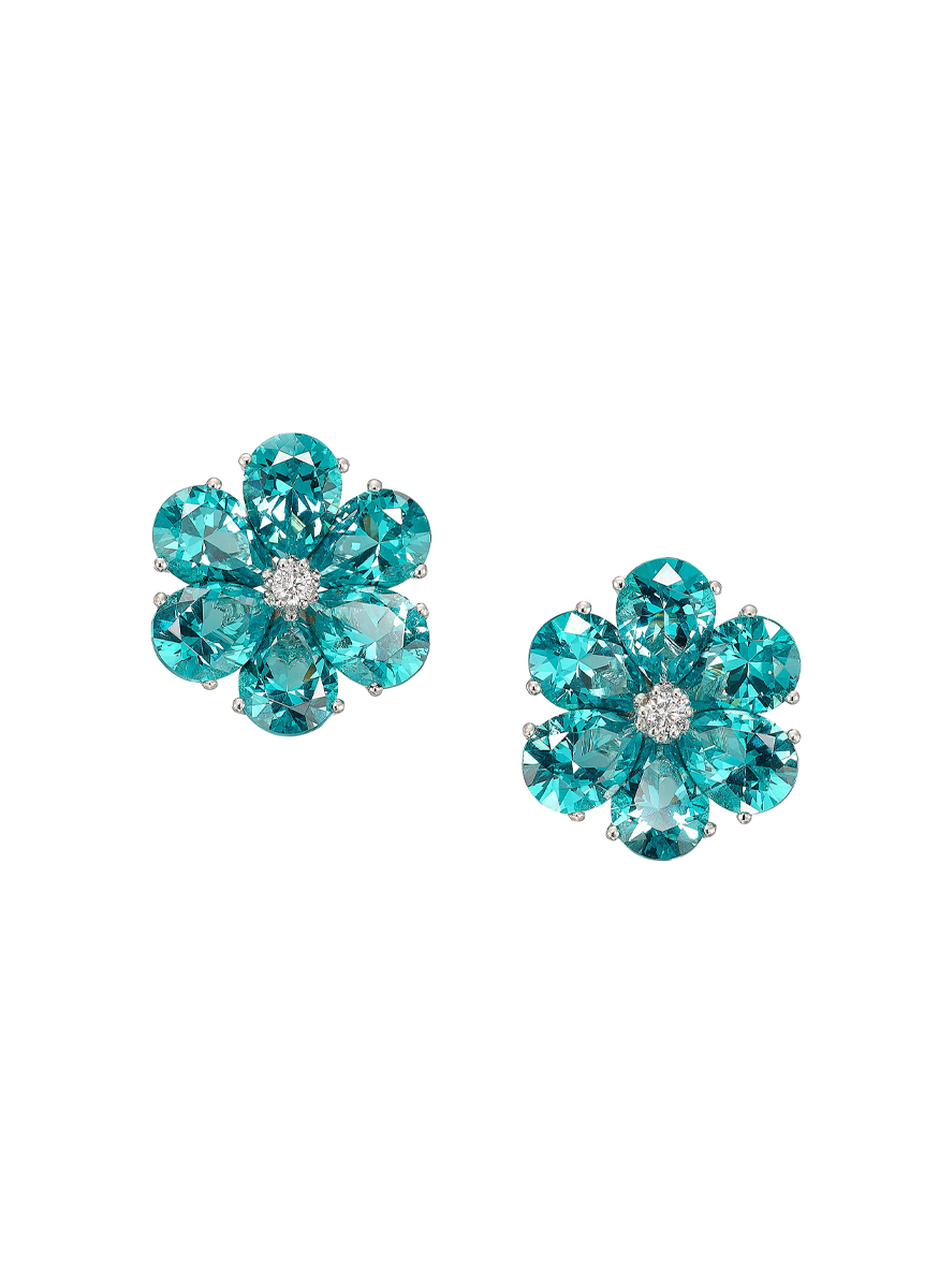 Paraiba Marguerite Daisy Earrings