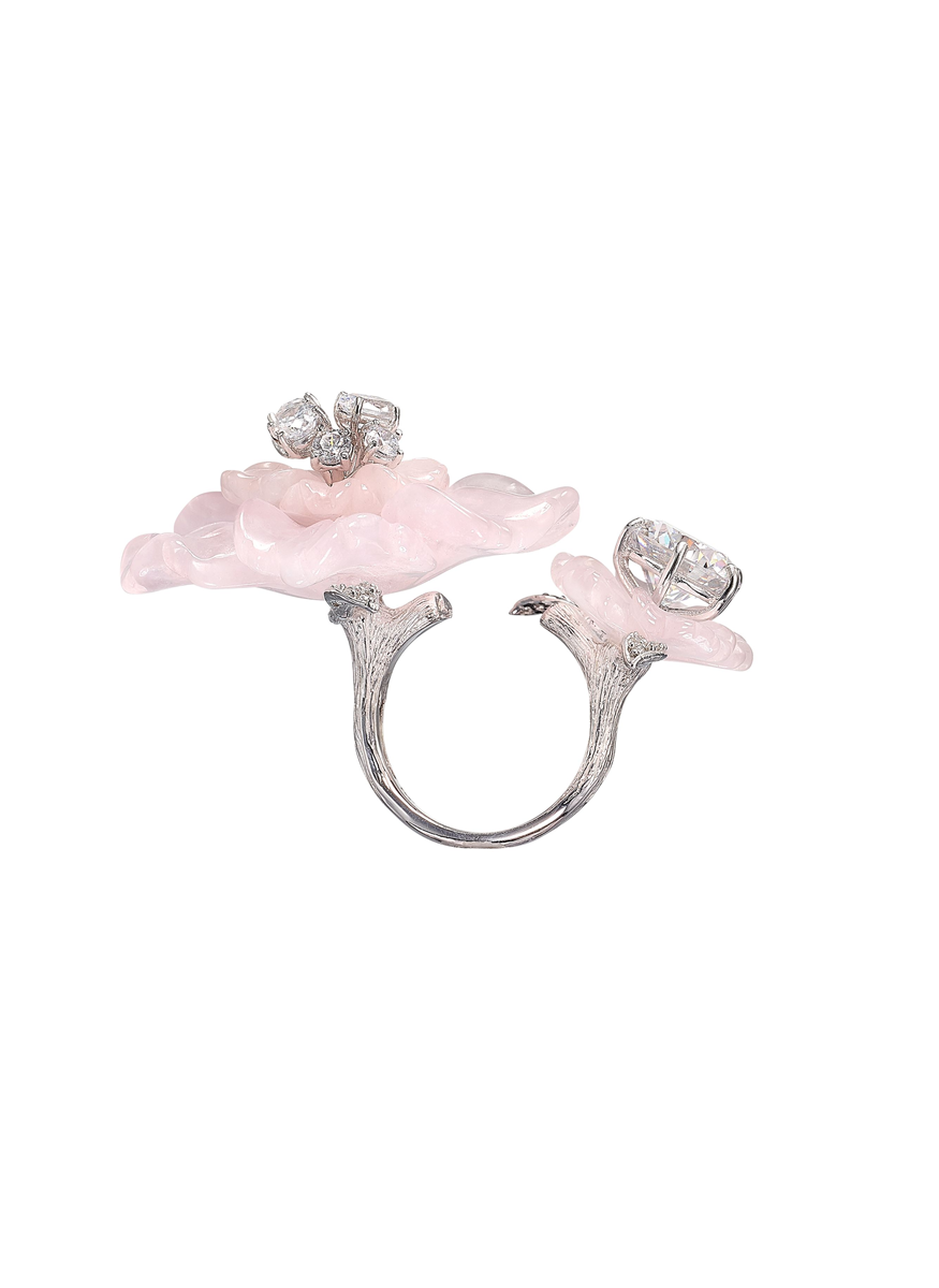 Rosequartz Sakura Ring - Anabela Chan