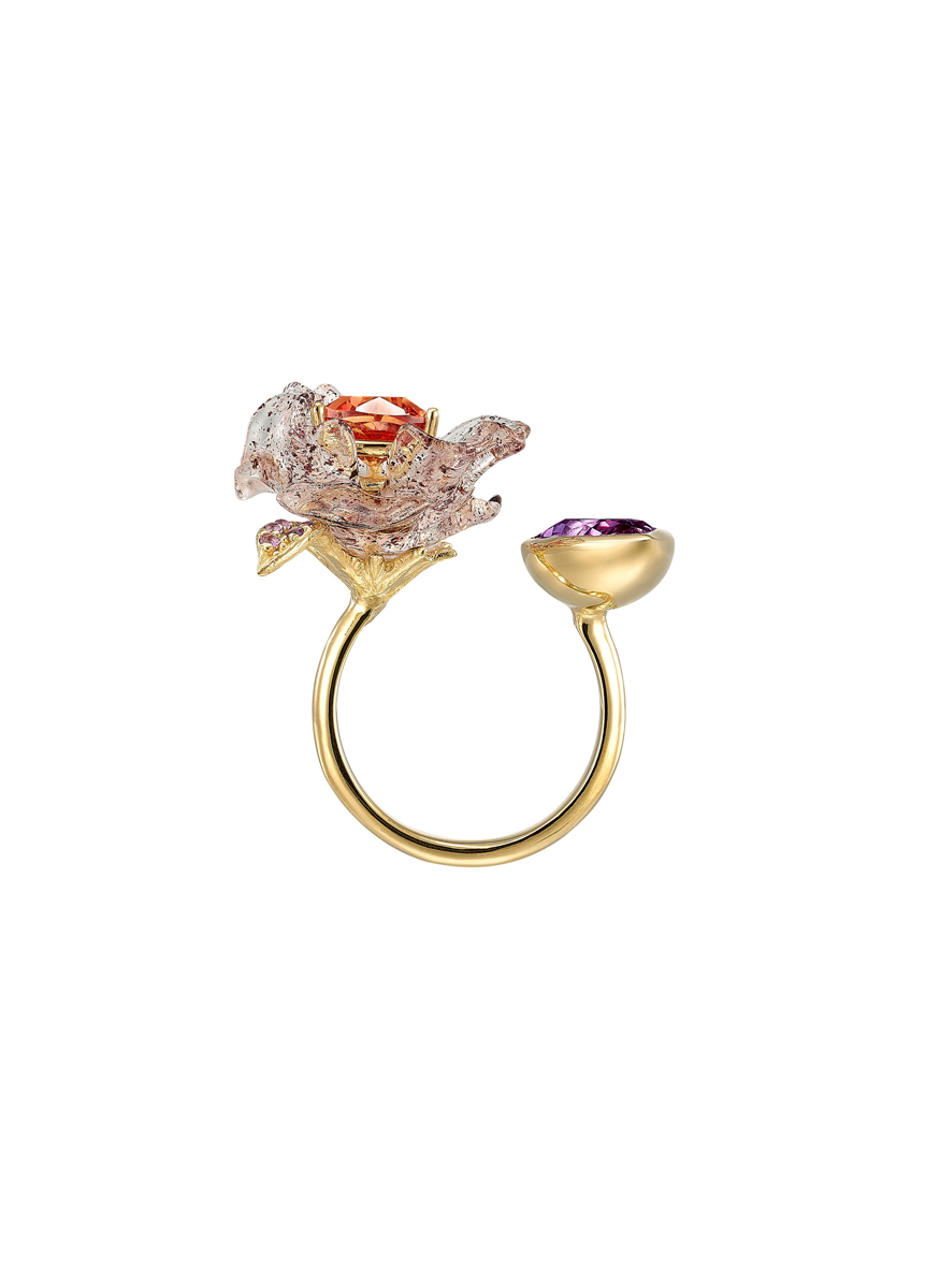 Sunset Blueberry Petunia Ring - Anabela Chan