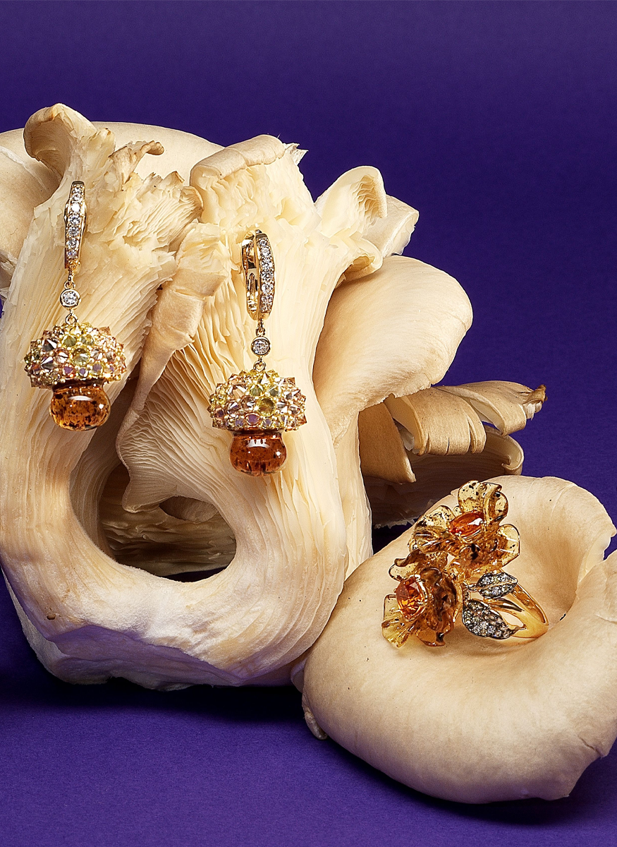 Amber Virosa Earrings