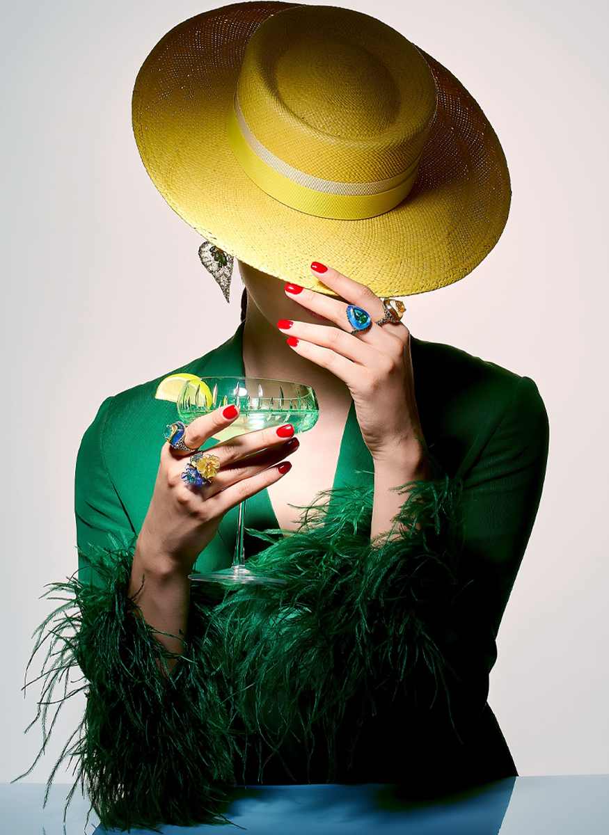 Emerald Spirulina Elixir Ring