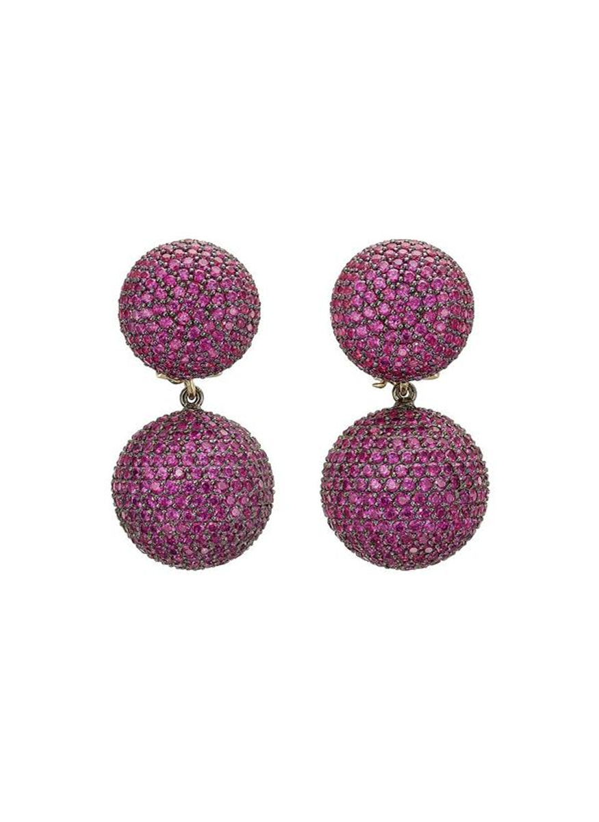 Ruby Bauble Earrings