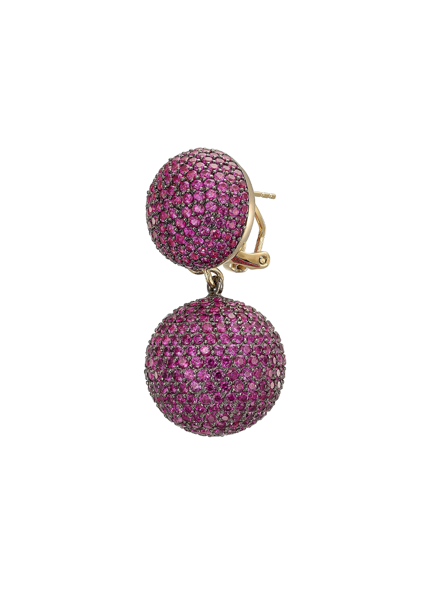 Ruby Bauble Earrings