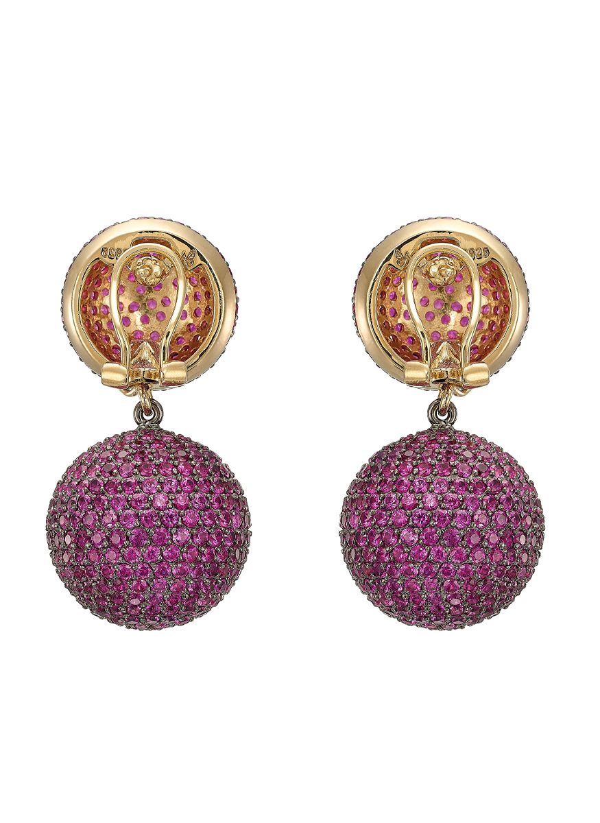 Ruby Bauble Earrings - Anabela Chan