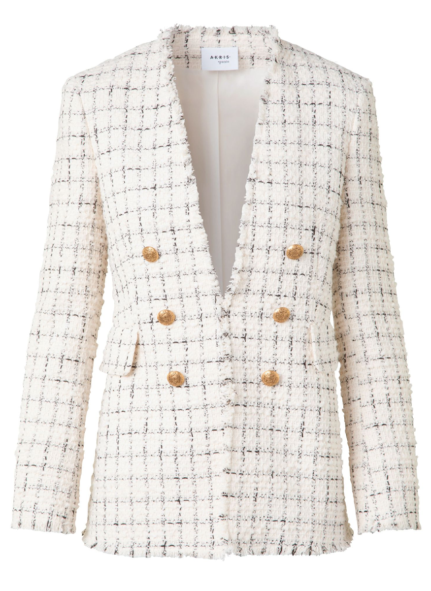 Small Window Check Tweed Blazer