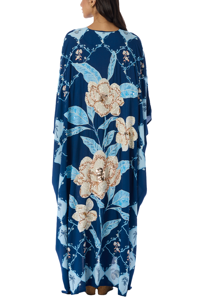 Hand Beaded Sushella Kaftan Dress - Verandah