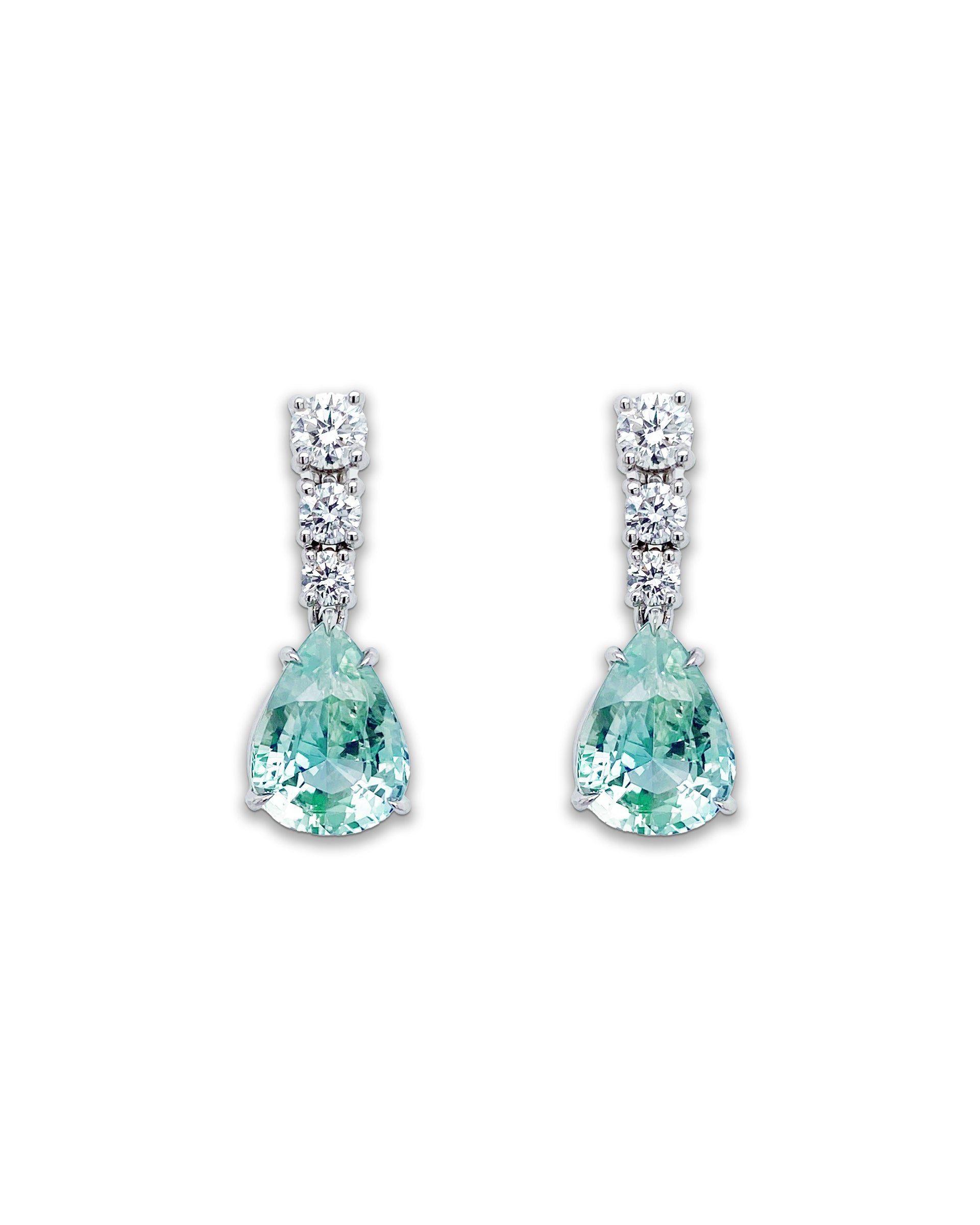Green Sapphire Earrings