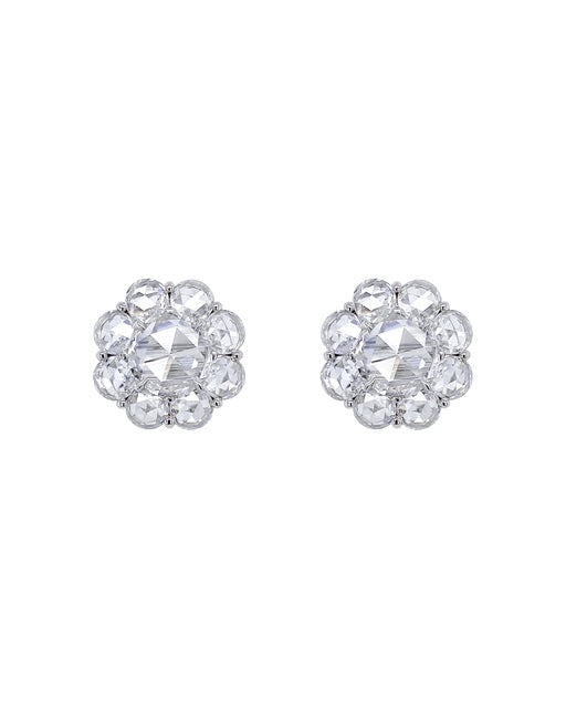 Rose-cut Diamond Studs, Large